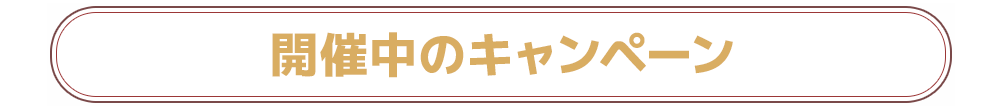 開催中のキャンペーン